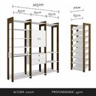 Closet Modulado Elora Ma210 C/ Sapateira Branco/ Cedro - Move