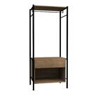 Closet Modulado Estilo Industrial Em Aço De Carbono Preto/ De