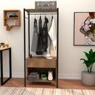 Closet Modulado Estilo Industrial Em Aço De Carbono Preto/ De