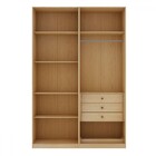 Closet Modulado Infinity 3 Gavetas 5 Prateleiras Savana - Gen
