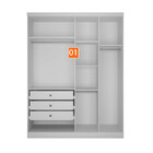Closet Modulado Safira 001 Clic Moveis