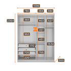 Closet Modulado Safira 001 Clic Moveis