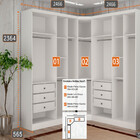 Closet Modulado Safira 001 Clic Moveis