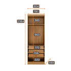 Closet Modulado Safira 009 Clic Moveis