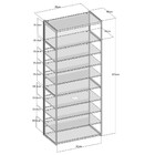 Closet Modulado Sanfer 2 Sapateiras - Preto/branco