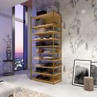 Closet Modulado Sanfer Sapateira - Dourado/freijo