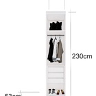 Closet Modulado Sem Portas com Gavetas 45 Cm Mdf Lotus Belmax