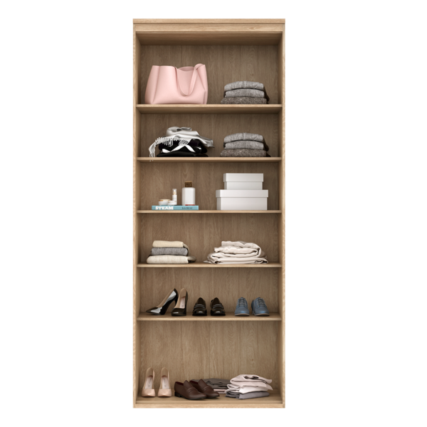 Closet Modulado Sem Portas com Prateleiras 90 Cm Mdf Lotus Be