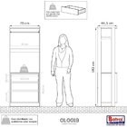 Closet Modular 3 Gavetas 182x70cm Verona Branco