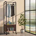 Closet Módulo Guarda Roupas Aberto Solteiro E Arara Multiuso