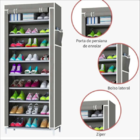 Closet Organizer 27 Pares Utilika - Sapateira Com 9 Prateleir