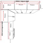 Closet Para Quarto De Casal 100% Mdf 6 Módulos Com Escrivanin