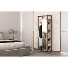 Closet Sapateira Cali 1 Porta 10 Prateleiras Branco/ Aveiro C