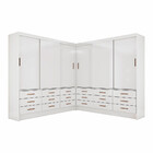 Closet Sevilha 6 Portas Casal Duplo 18 Gavetas Carioca Moveis