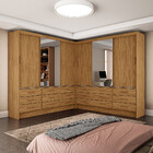 Closet Sevilha 6 Portas Casal Duplo Plus 18 Gavetas Carioca M