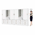 Closet Sevilha 6 Portas Casal Duplo Plus 18 Gavetas Carioca M