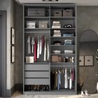 Closet Solteiro 100% Mdf Bp 139,5cm 3 Gavetas Sion Urbi