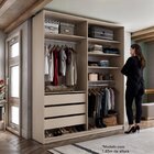 Closet Solteiro 100% Mdf Bp 159,5cm 3 Gavetas Monreale Bege