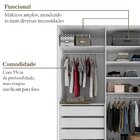 Closet Solteiro 100% Mdf Bp 159,5cm 3 Gavetas Monreale Bege