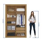 Closet Solteiro 2 Gavetas Amoudi Móveis