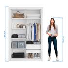 Closet Solteiro Premium 4 Gavetas Freijó Amoudi Móveis