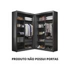 Closet Solteiro Premium 4 Gavetas Freijó Amoudi Móveis