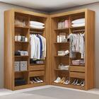 Closet Solteiro Premium 4 Gavetas Freijó Amoudi Móveis