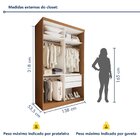 Closet Solteiro Sem Portas 2 Gavetas Júlia Carvalho