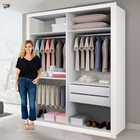 Closet Solteiro Sem Portas 2 Gavetas Júlia Minastex  Branco