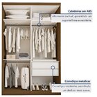 Closet Solteiro Sem Portas 2 Gavetas Júlia Yescasa Freijó