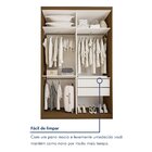 Closet Solteiro Sem Portas 2 Gavetas Júlia Yescasa Freijó