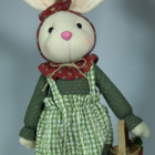 Co949 Coelha Em Pe - Verde - 38x8x12cm