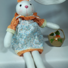 Co958 Coelha Sentada - Az/lr - 46x8x15cm