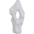Coacoa Vaso Decorativo Enfeite 37x17x10cm Cerâmica Branco