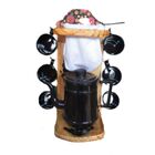 Coador, Bule E Canecas 120ml Preto Decoração Cantinho Do Café