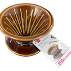 Coador Filtro De Suporte Cafe Cerâmica Reutilizável Tipo:preto