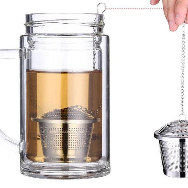 Coador Para Infusão Chá / Especiarias Em Aço Inoxidável 304.