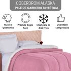Coberdom Edredom Casal King Pele De Carneiro Alaska Sherpa/ma