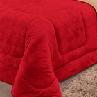 Coberdrom 2 em 1 Liso Suave Deleite Quentinho Queen Vermelho