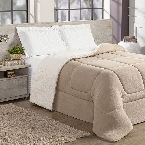 Coberdrom  Alaska Toque Lã De Carneiro  Bege Claro