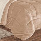 Coberdrom Apollo Solteiro Sherpa Manta Flannel Toque Lã De Ca