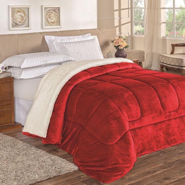 Coberdrom Apollo Solteiro Sherpa Manta Flannel Toque Lã De Ca