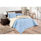 Coberdrom Atlanta Queen Sherpa Azul Claro