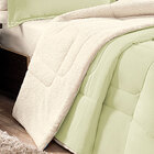 Coberdrom Atlanta Queen Sherpa Verde Claro