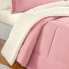 Coberdrom Atlanta Solteiro Sherpa Rosê