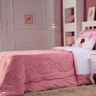 Coberdrom Bailarina Rosê Solteiro 02 Peças - Dupla Face Manta