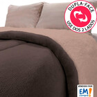 Coberdrom Casal Edredom Dupla-face Soft Aveludado E Sherpa Ti