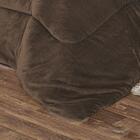 Coberdrom Casal Noruega Sherpa + Manta Flannel 1pç - Marrom