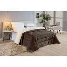 Coberdrom Casal Pele De Carneiro 01 Peça Tabaco