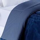 Coberdrom Casal Queen 1 Peça Azul Marinho